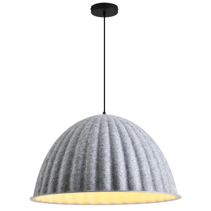 Scandinavian Gray Felt Acoustic Pendant Light - Decorbites