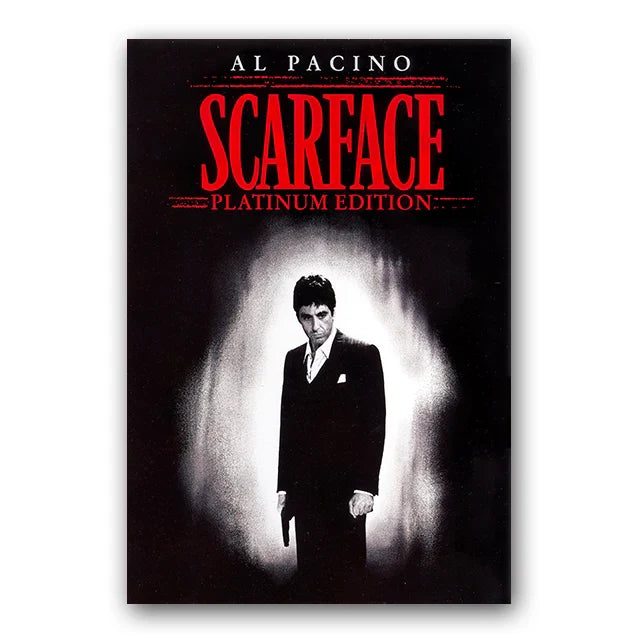’Scarface Tony Montana Canvas Wall Art Print’ - Navy Blue / 50x70cm No Frame - Posters