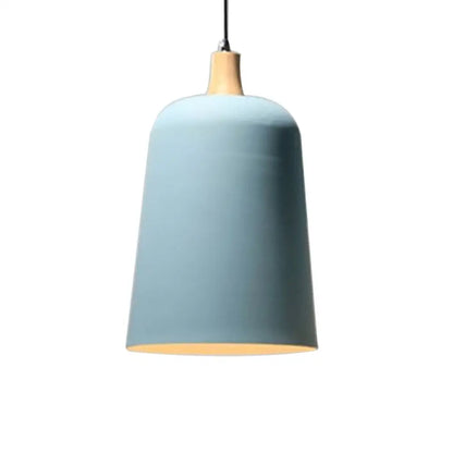 Seafoam E27 Single Head Hanging Light: Modern Metal Pendant Lamp for Restaurants