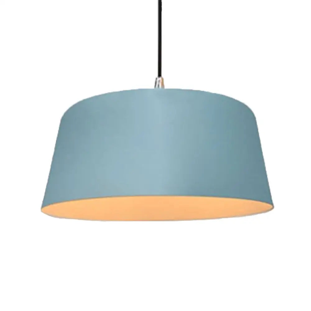 Seafoam E27 Single Head Hanging Light: Modern Metal Pendant Lamp for Restaurants