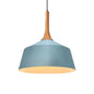 Seafoam E27 Single Head Hanging Light: Modern Metal Pendant Lamp for Restaurants