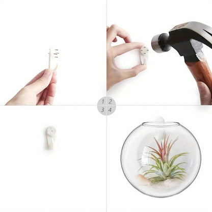 Self-Watering Glass Terrarium Set for Home Décor - 2PCS - Vase