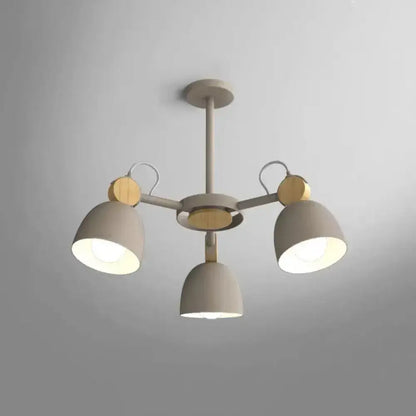 DecorBites™ DecorBites™ Semi Flush Dome Light with Adjustable Wood Joint for Modern Close-to-Ceiling Lighting