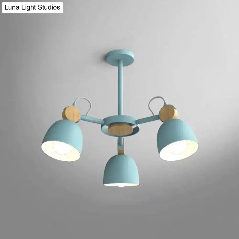 DecorBites™ DecorBites™ Semi Flush Dome Light with Adjustable Wood Joint for Modern Close-to-Ceiling Lighting