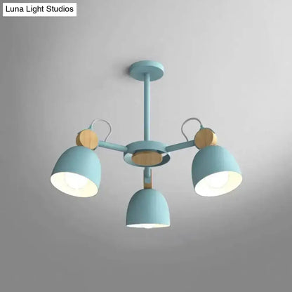 DecorBites™ DecorBites™ Semi Flush Dome Light with Adjustable Wood Joint for Modern Close-to-Ceiling Lighting