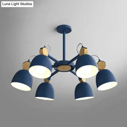 DecorBites™ DecorBites™ Semi Flush Dome Light with Adjustable Wood Joint for Modern Close-to-Ceiling Lighting