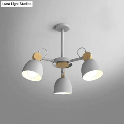 DecorBites™ DecorBites™ Semi Flush Dome Light with Adjustable Wood Joint for Modern Close-to-Ceiling Lighting