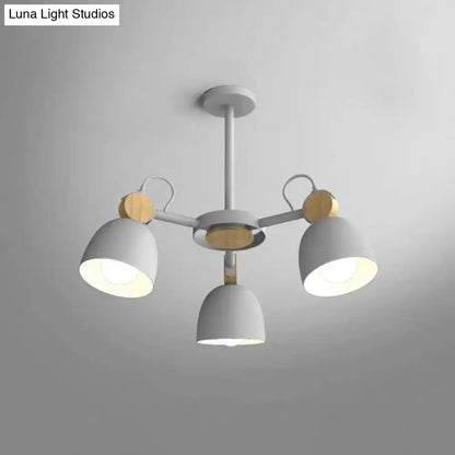 DecorBites™ DecorBites™ Semi Flush Dome Light with Adjustable Wood Joint for Modern Close-to-Ceiling Lighting