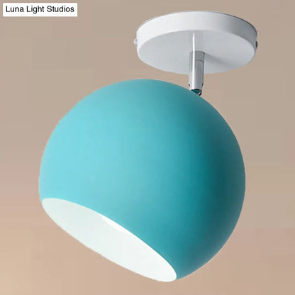 DecorBites™ DecorBites™ Semi Flush Mount Macaron Metal Ceiling Light for Living Room - Dome Style
