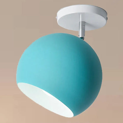 DecorBites™ DecorBites™ Semi Flush Mount Macaron Metal Ceiling Light for Living Room - Dome Style
