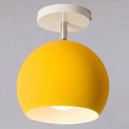 DecorBites™ DecorBites™ Semi Flush Mount Macaron Metal Ceiling Light for Living Room - Dome Style