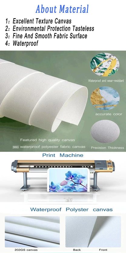 Serene Beach Watercolor Canvas Art Print - Posters