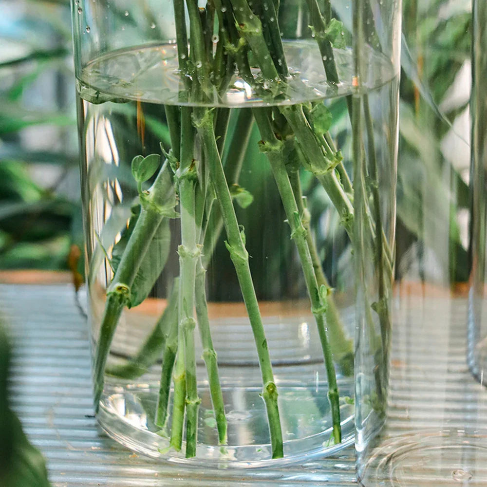 Shatterproof Clear Acrylic Cylinder Vase - Vase