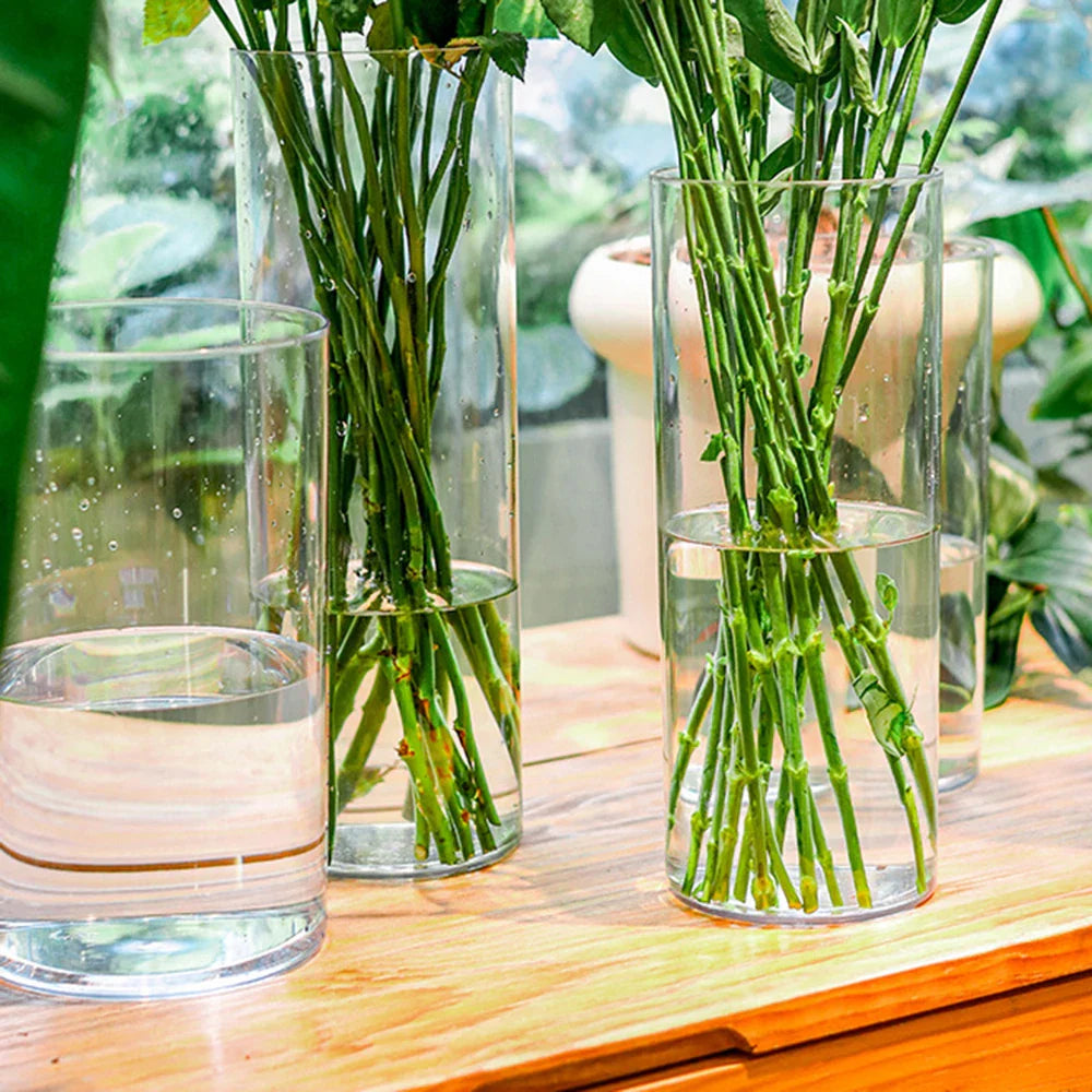 Shatterproof Clear Acrylic Cylinder Vase - Vase