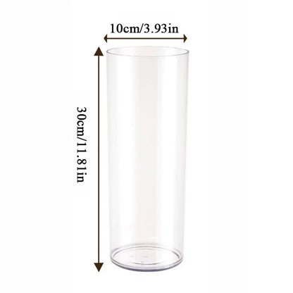 Shatterproof Clear Acrylic Flower Vase - B-10x30cm - Vase