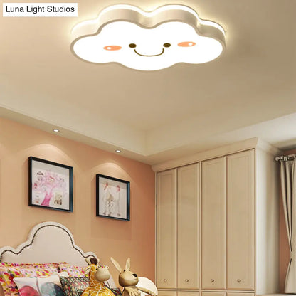 DecorBites™ DecorBites™ Shy Cloud Acrylic LED Ceiling Light for Child's Bedroom in White