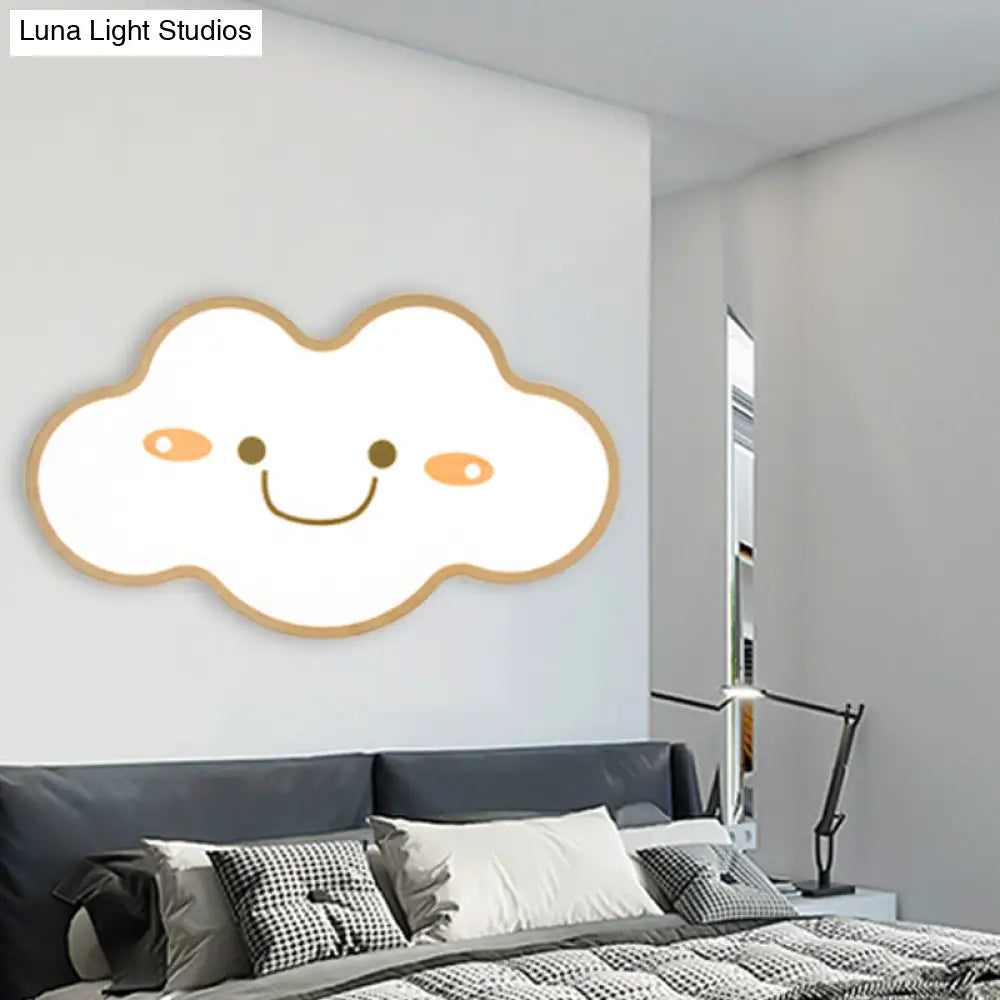 DecorBites™ DecorBites™ Shy Cloud Acrylic LED Ceiling Light for Child's Bedroom in White