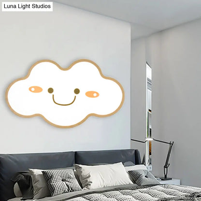 DecorBites™ DecorBites™ Shy Cloud Acrylic LED Ceiling Light for Child's Bedroom in White