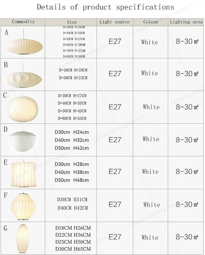 Silk LED Pendant Lamp - Modern Designer Lighting