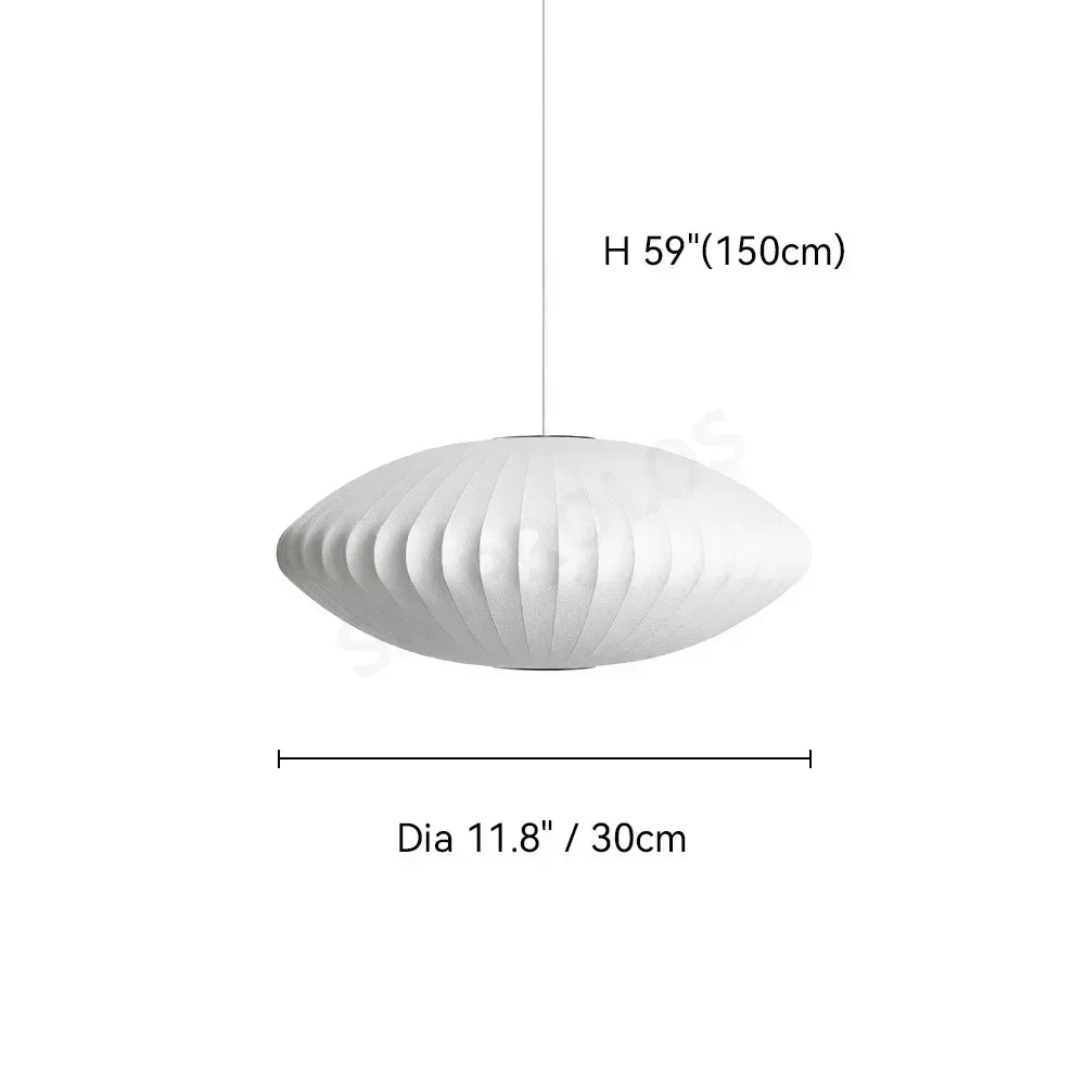 Silk LED Pendant Lamp - Modern Designer Lighting - A Diameter 30CM / Cold light
