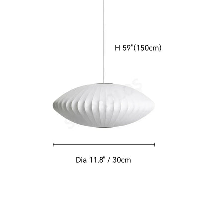 Silk LED Pendant Lamp - Modern Designer Lighting - A Diameter 30CM / Cold light