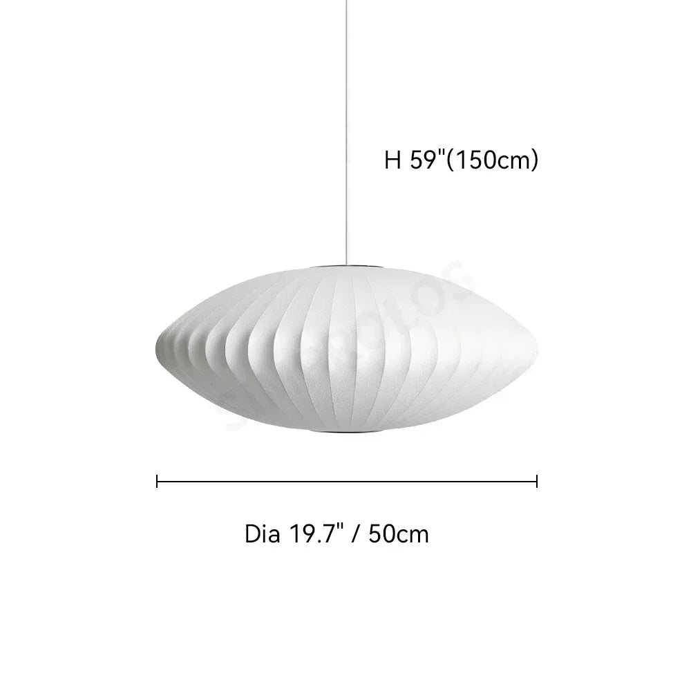 Silk LED Pendant Lamp - Modern Designer Lighting - A Diameter 50CM / Three color dimming
