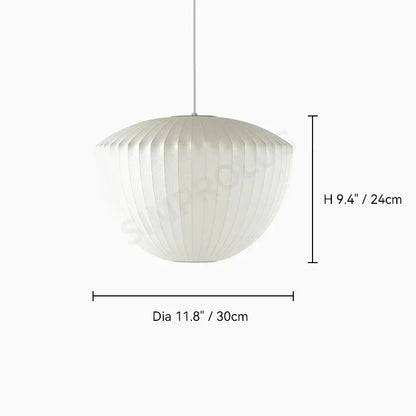 Silk LED Pendant Lamp - Modern Designer Lighting - D Diameter 30CM / Three color dimming