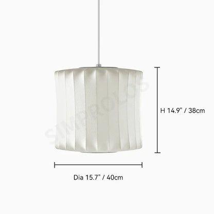 Silk LED Pendant Lamp - Modern Designer Lighting - E Diameter 40CM / Three color dimming