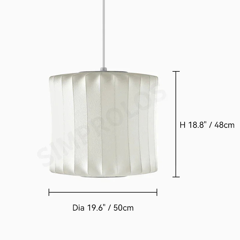 Silk LED Pendant Lamp - Modern Designer Lighting - E Diameter 50CM / Neutral light