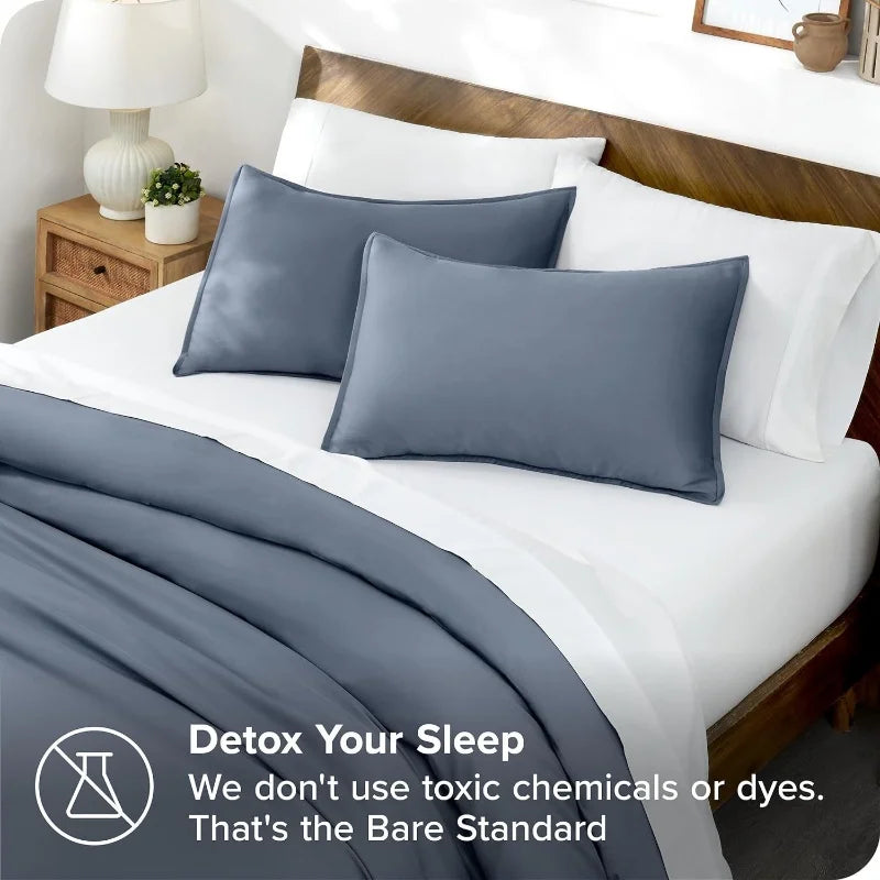 Silky Cooling Duvet Cover Set 3pcs Full/Queen/King