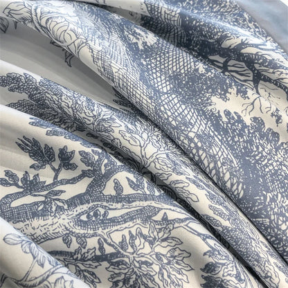 Silky Eucalyptus Fiber Bedding Set - Forest Leopard