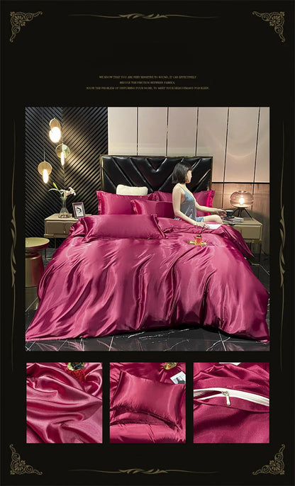 Silky Mulberry Silk Bedding Set Queen/King Size