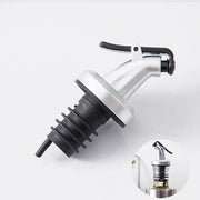 Silver and black lever bottle cap stopper set kitchen dispenser with decorbites bottle cap stopper and lever mechanism