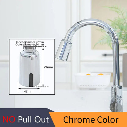 Chrome-finished faucet aerator with sleek cylindrical design and precise dimensions for decorbites brush nickel kitchen faucet accessories