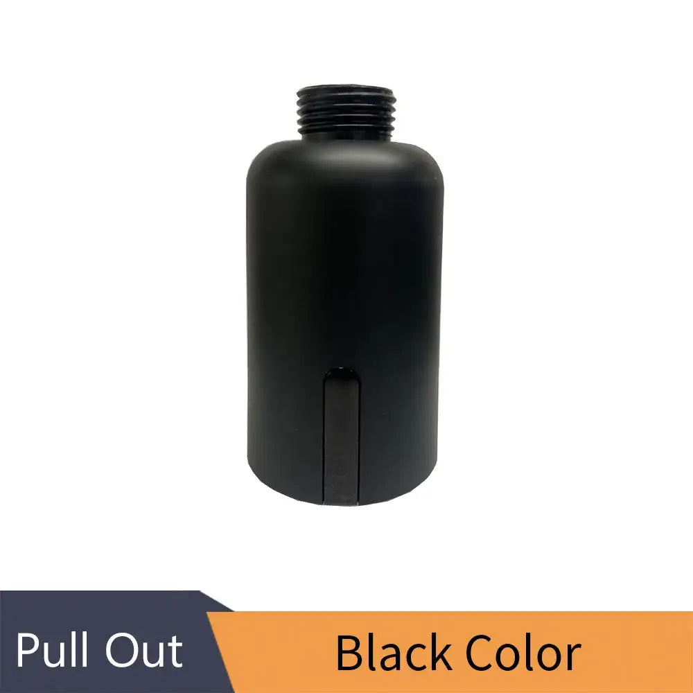 Black matte-finish pull-out spray nozzle for brush nickel kitchen faucet accessories by decorbites
