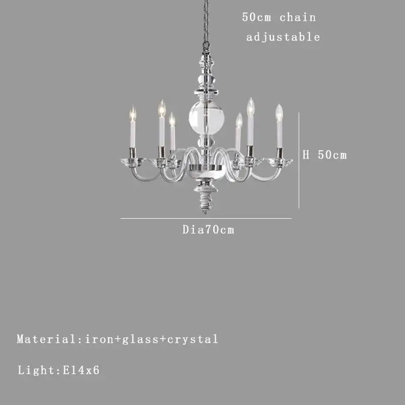 Silver crystal branch chandelier with six polished chrome arms and crystal accents for elegant dining room decorbites crystal branch