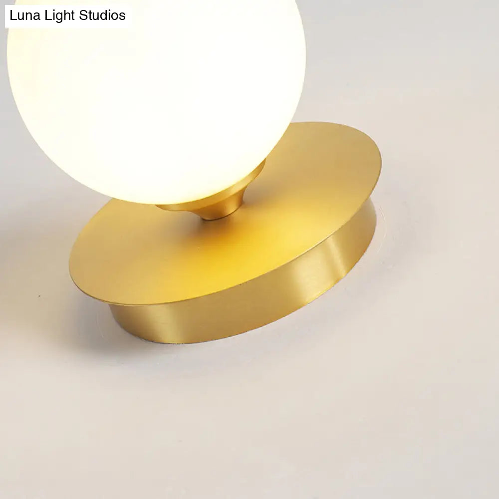 DecorBites™ DecorBites™ Simple Brass Semi Flush Mount Ceiling Light Fixture - Round Aisle Design with 1 Head