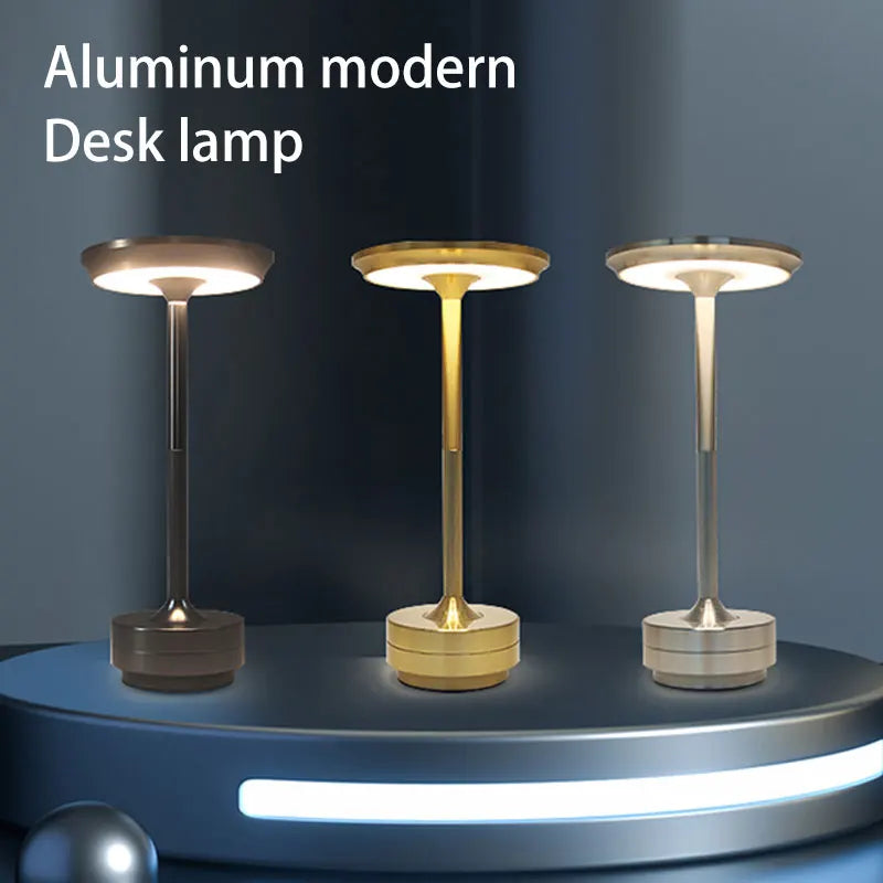 Simple charging LED Desk Lamp restaurant bar desk lamp dimming atmosphere retro portable charging touch USB desk lamp