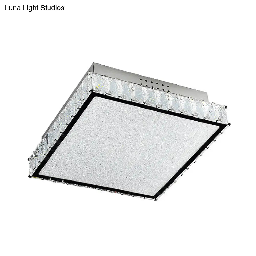 DecorBites™ DecorBites™ Simple Crystal LED Flush Ceiling Light for Bedroom