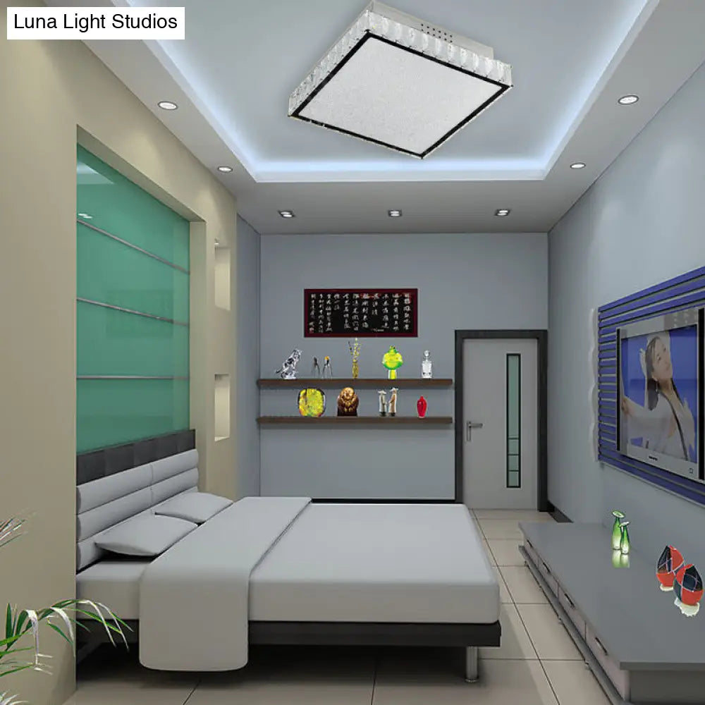 DecorBites™ DecorBites™ Simple Crystal LED Flush Ceiling Light for Bedroom