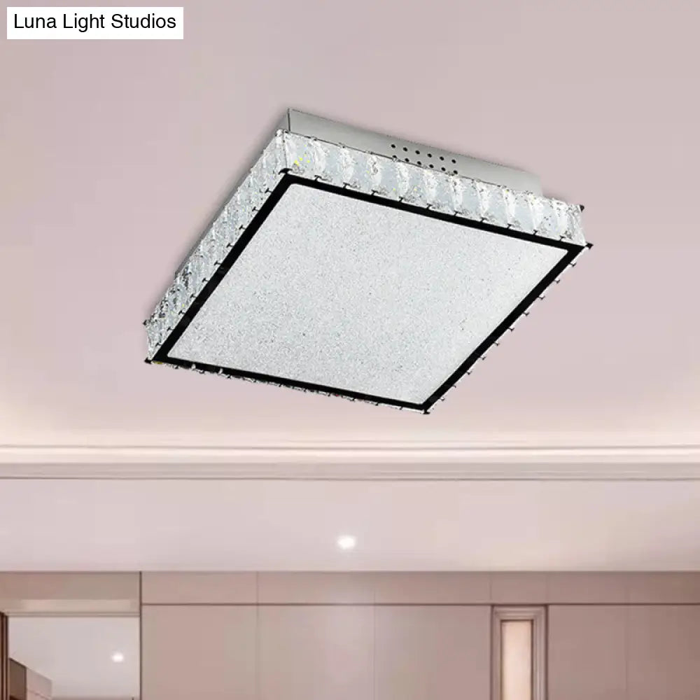 DecorBites™ DecorBites™ Simple Crystal LED Flush Ceiling Light for Bedroom