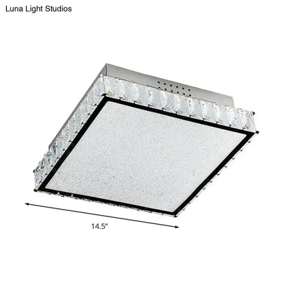 DecorBites™ DecorBites™ Simple Crystal LED Flush Ceiling Light for Bedroom