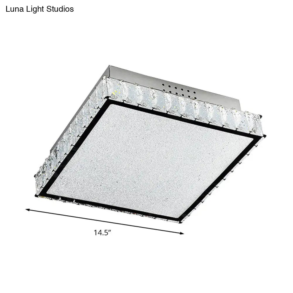 DecorBites™ DecorBites™ Simple Crystal LED Flush Ceiling Light for Bedroom