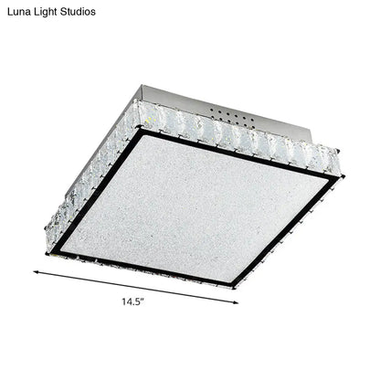 DecorBites™ DecorBites™ Simple Crystal LED Flush Ceiling Light for Bedroom