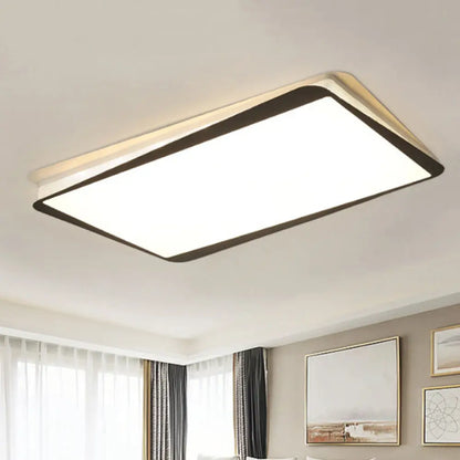 DecorBites™ DecorBites™ Simple LED Ceiling Flush Mount Light in White/Warm Light - Metal Rectangular Fixture