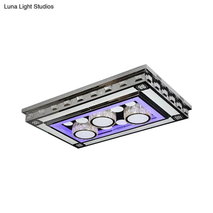 DecorBites™ DecorBites™ Simple LED Purple Crystal Flush Mount Ceiling Light: Ideal for Living Room Lighting