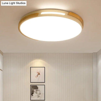 DecorBites™ DecorBites™ Simple Style Acrylic Flushmount LED Ceiling Light in White, 12"/16"/19.5" Width - Ideal for Bedroom