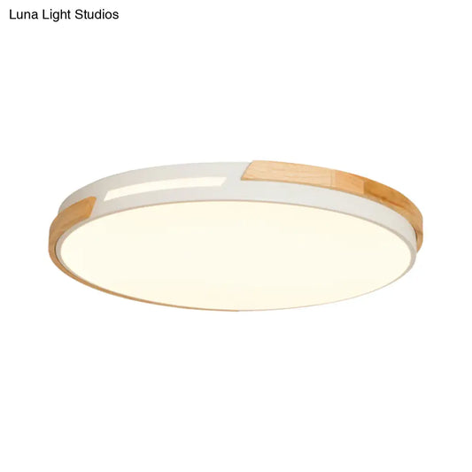 DecorBites™ DecorBites™ Simple Style Acrylic Flushmount LED Ceiling Light in White, 12"/16"/19.5" Width - Ideal for Bedroom