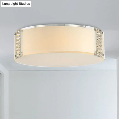 DecorBites™ DecorBites™ Simple Style Crystal Ceiling Light with 8 Chrome Heads - Bedroom Flush Mount Fixture