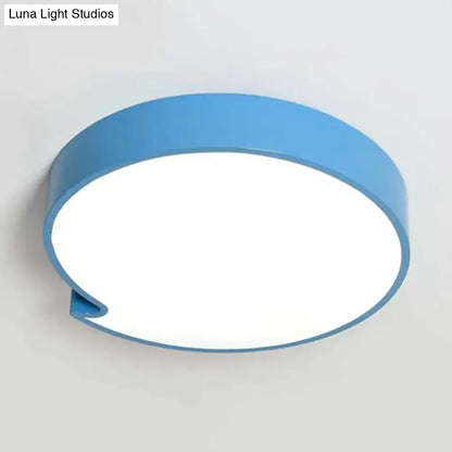 DecorBites™ DecorBites™ Simple Style Round Flush Mount Ceiling Light for Living Room - Acrylic and Metal Construction